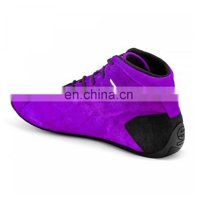 Custom Auto Motorsport  Racing Car Breathable Fire Retardant Aramid Leather Sport Shoes Boots