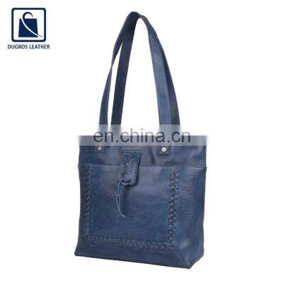 2022 Wide Range of Stylish Look Modern Design Top Selling Luxury Women Genuine Leather Handbag from India