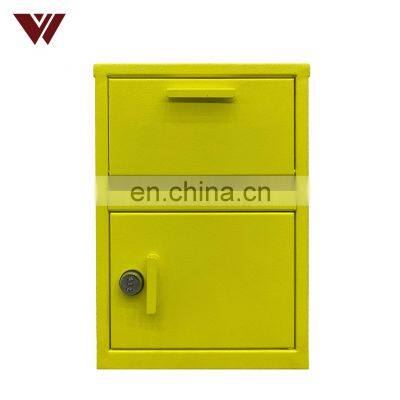 metal drop box with lock ironside mailbox