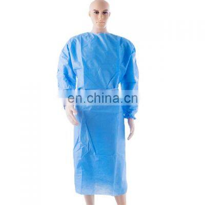 Disposable isolation gown breathable and dustproof protective clothing non-woven film coated waterproof gown