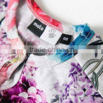 Babysuit With All Over Printing, 95% Cotton 5% Spandex Baby Romper photo-4