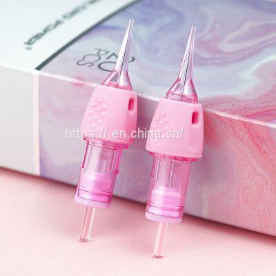 Wholesale Pink Tattoo Needle Universal Cartridge Needles Permanent Makeup Cartridge Tattoo Needles With Membrane photo-4