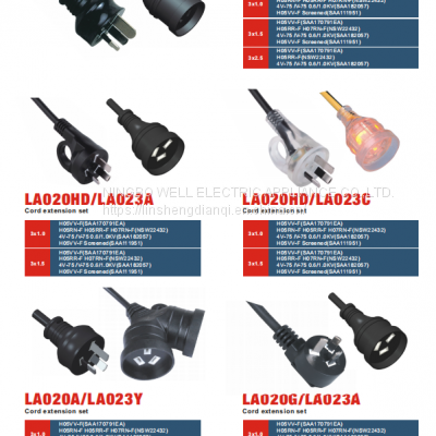 Austrailian Power Cord 3 Wire 10A 250V