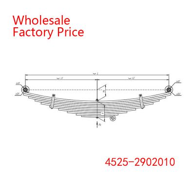 4525-2902010 Tonar 45251 Leaf Spring Wholesale For TONAR