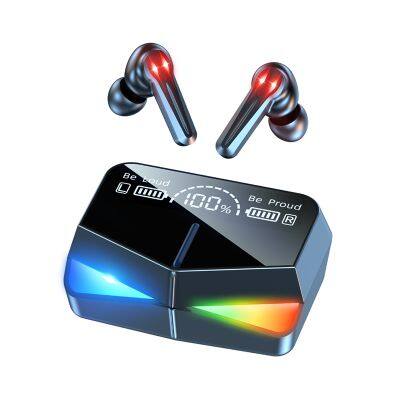 M28 TWS Headphone ecouteur Blue tooth Low latency waterproof Noise cancelling gaming headset LED display charging case