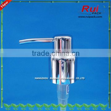 plastic UV silvery color lotion pump 28/410,24/410