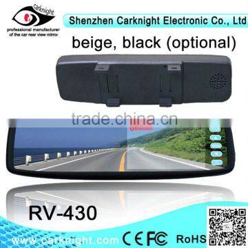 4.3inch rearview mirror monitor with bluetooth