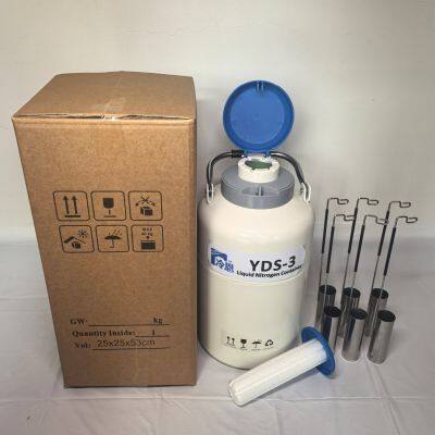 yds 3L Laboratory Mini Low Temperature Liquid Nitrogen Container