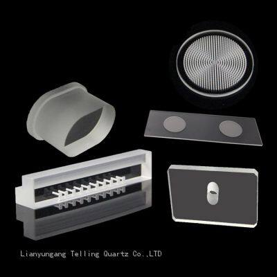 Optical drilled quartz glass plate customized quartz sheet