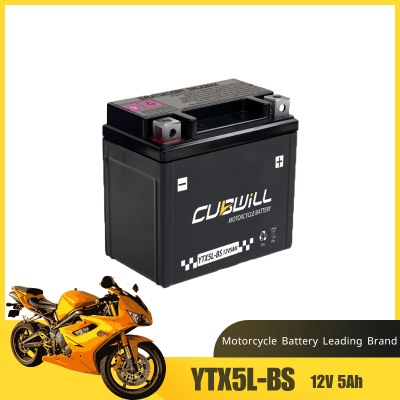12V5ah YTX5L-BS Lead acid motorcycle battery