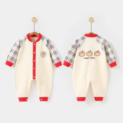 Newborn Baby Clothes Kids Romper Long Sleeve Climb Crawl Suit Children's Pajama Onesie Jumpsuit photo-2
