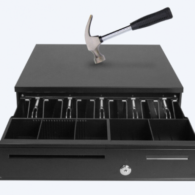 Black Style Small Micro Switch Senor Metal Trigger Cash Drawer Box Rj12 for Cash Register