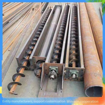 7-meter Screw Conveyor, Peanut Cake Crushing Auger Feeder, 219 Carbon Steel Pipe Cement Ash Feeder photo-2