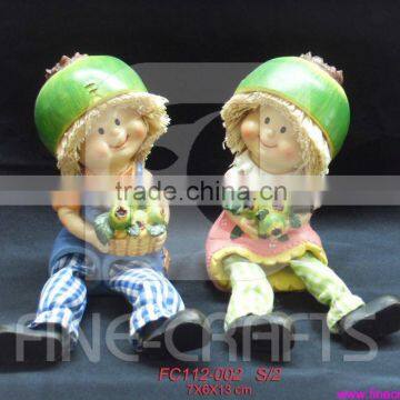 Polyresin fruit artificial figurine thanksgiving crafts