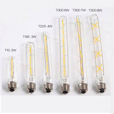 T300 8Watts Dimmer LED Light Bulbs Glass Clear LED Filament Bulbs