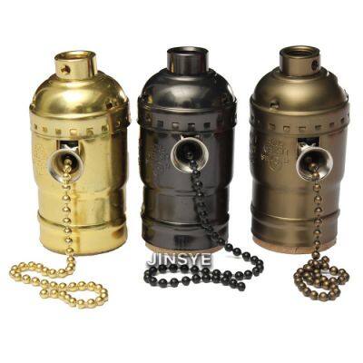 E26 Ламподержатель с тросиком для подключения. Алюминиевый ламподержатель E26 с тросиком для подключения для рынка Северной Америки