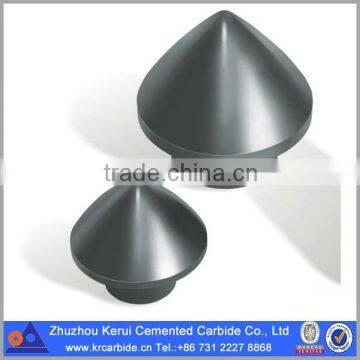 Cemented carbide of parabolic mashroom buttons for coal mining drilling bit