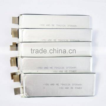 Rechargeable Lithium Polymer Battery 3.7v 3700mah