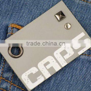 New Wholesale Top Quality Cheap Synthetic Leather Patches photo-3