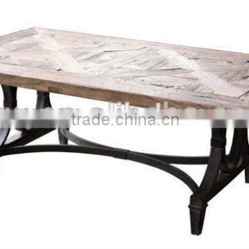 DT-4061 Morden Recycle Elm Dining Table Set photo-4