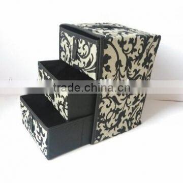 2015 New Year Laundry Small Floding Bamboo Canvas Storage Bins photo-4