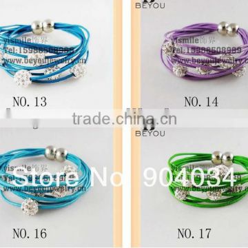 2013 New Fashion Five Rhinestone Beads Tibetan Bracelet