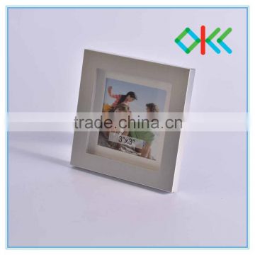 3''x3''small size aluminium square frame with photo