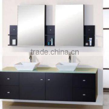 Double Sink Ceramic Cabinet Bathroom Medicine Mirror(YSG-136)