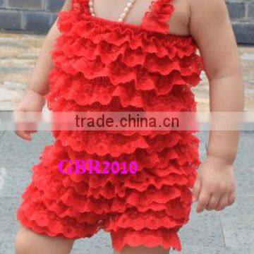 Colorful petti baby Lace Rompers, sleeveless papa baby clothing clothes baby rompers