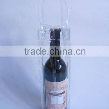 Pvc wine bag clear wine totes can bag beer bag