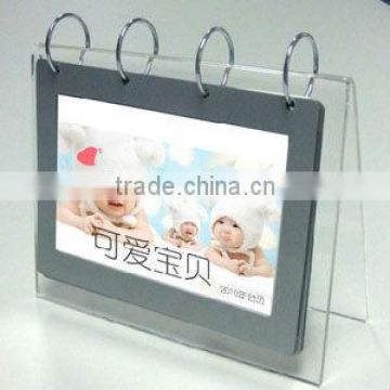 customized acrylic calendar tent display holder