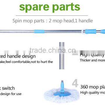 HDR-M014B-Y Bucket Mop 360Spin Magic Mop,Hand Press With Wringer Mop Bucket photo-5