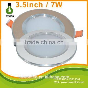 Shenzhen downlight round coverings 3.5 inch smd5630 100mm 7watt 2015 new design led downlighitng