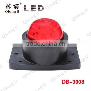 12v rubber mounted heavy vehicles led indicator red signal lamp