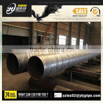 Double Flanged spiral welded steel pipes /spiral steel tube