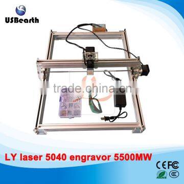 LY 5040 5500MW Blue Violet Laser Engraving Machine Mini DIY Laser Engraver IC Marking Printer Carving Size 50*40CM