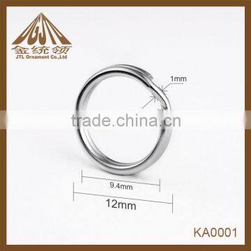 Fashion high quality 12mm keyring metal