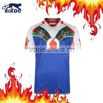 NO MOQ rugby shirt , dry fit custom rugby playing shirt , sublimated rugby jerseys