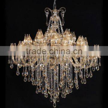 2015 royal style golden largest pendant light for luxury hotel