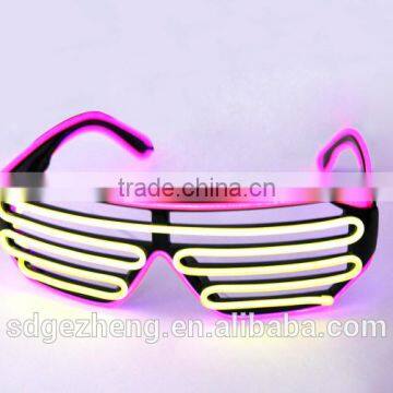 Chinese Factory el Sunglasses Orange Purple Blue Green el Wire Decorated Glasses for Christmas Decoration Party Decoration photo-6