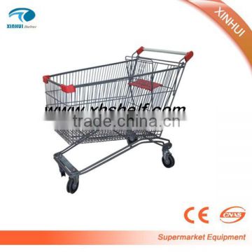 Metal Wire Mesh Supermarket Shopping Trolley