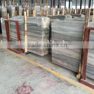 Poular Chinese Marble Slabs Blue Wood Grains Slabs