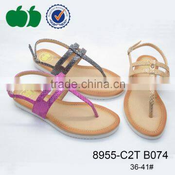 China wholesale fancy popular style women sandals 2016