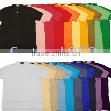 Mens Classic Fit Mesh Polo Pique Knit Logo shirts