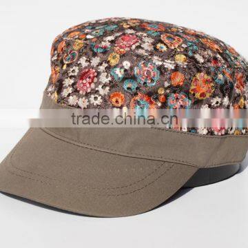 Special printing fabric military cap