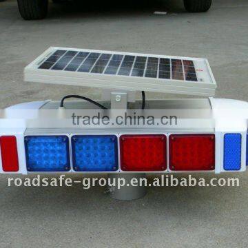 Hotsale !!! LED Solar Warning Flashing Light (4 sides working)