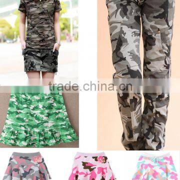 wholesale cotton fabric camouflage for fashion garments