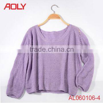 Skull Design Ladies Sweater Knitting Knitted Sweater Girls Sweater