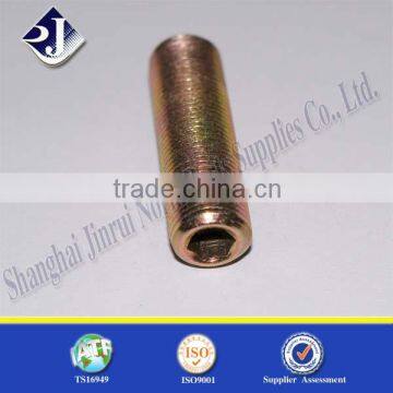 hollow threaded rod yellow zinc plated