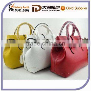 2015m Best Selling Woman High Quality Genuine Leather Handbag Ladies Real Leather Shoulder Korean Style Tote Fashion Bag